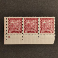 Známka s DČ ČSR, Pof.252**, 30h