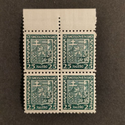 Čtyřblok ČSR, Pof.251**, 25h