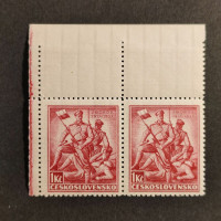 Dvojpáska ČSR, Pof.319*, 1 Kč