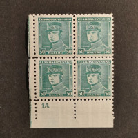 Rohový čtyřblok ČSR, Pof.291*, 50h