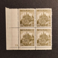 Rohový čtyřblok ČSR, Pof.306*, 1,60 Kč