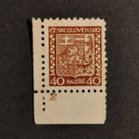 Známka s DČ ČSR, Pof.253(*), 40h