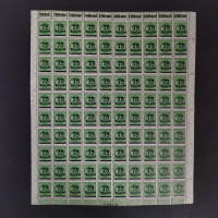 Kompletní arch Německo, Reich, Mi.288**, 75/1000T.Mk./Mk.