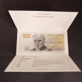 Banknote Gedenkbanknote, 100 Kč, Pi. A01, N/UNC, Tschechien 1
