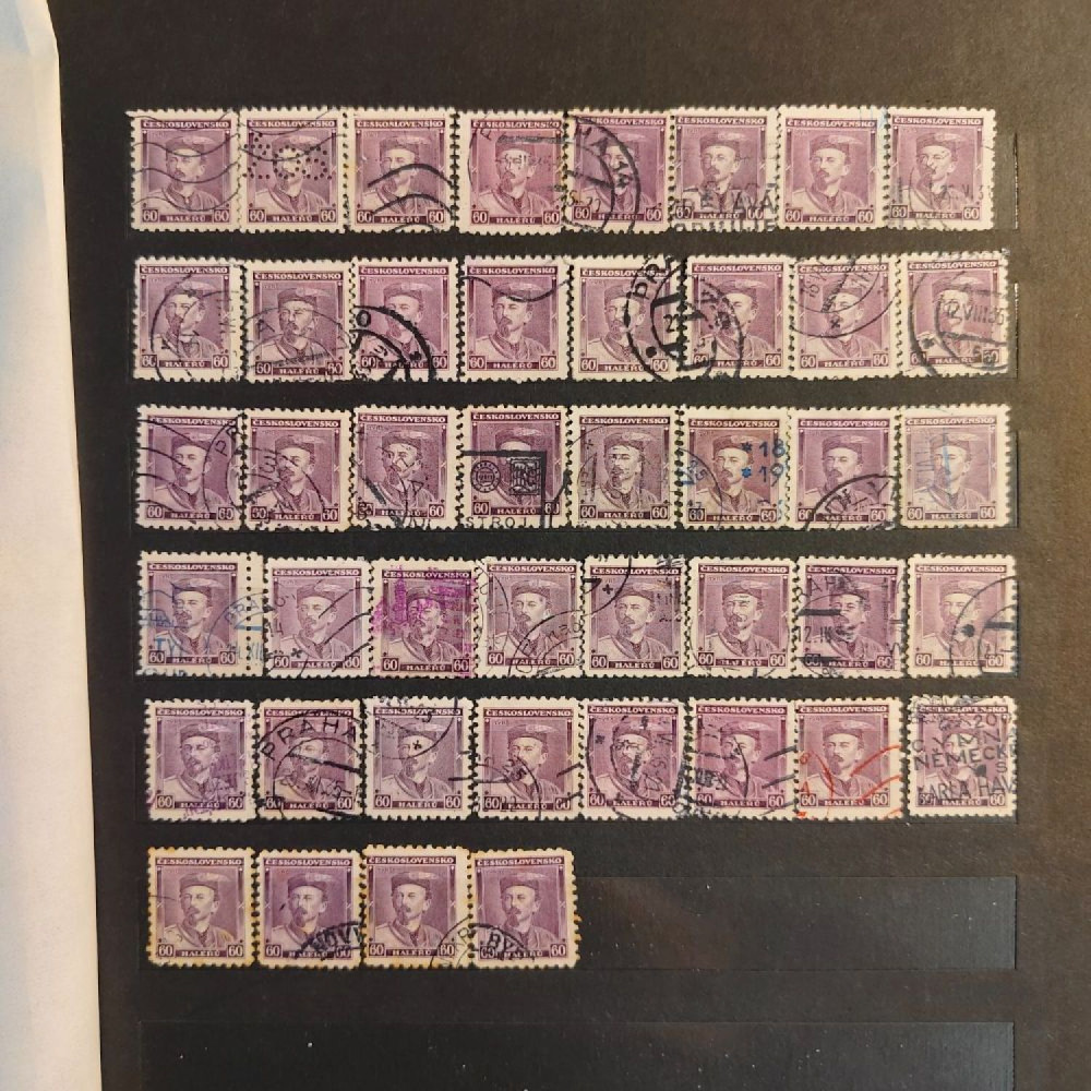 Sestava známek, ČSR, # lot-25402