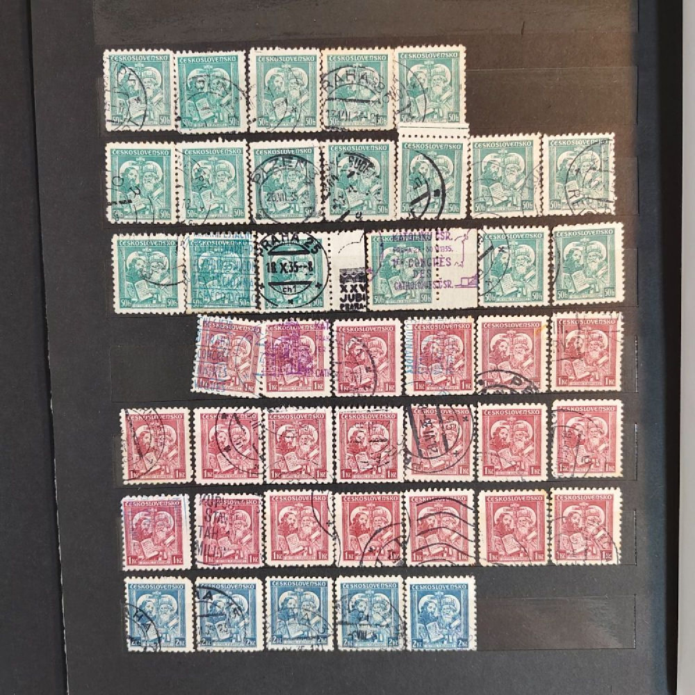 Sestava známek, ČSR, # lot-25371