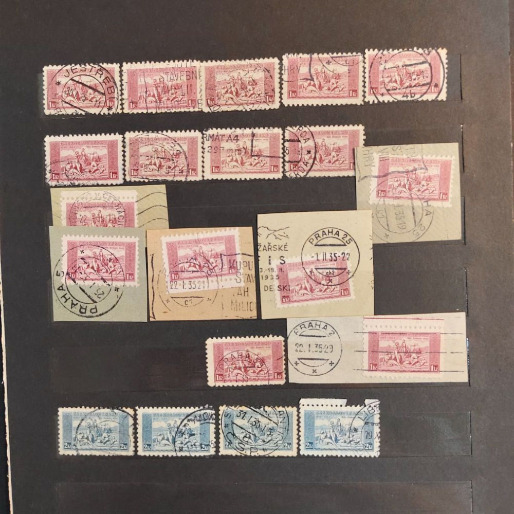 Sestava známek, ČSR, # lot-25389