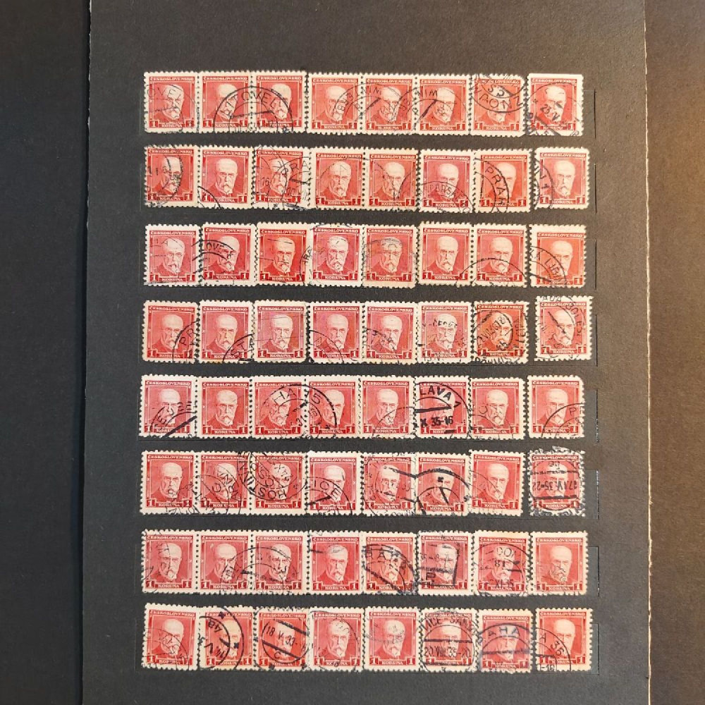 Sestava známek, ČSR, # lot-25383