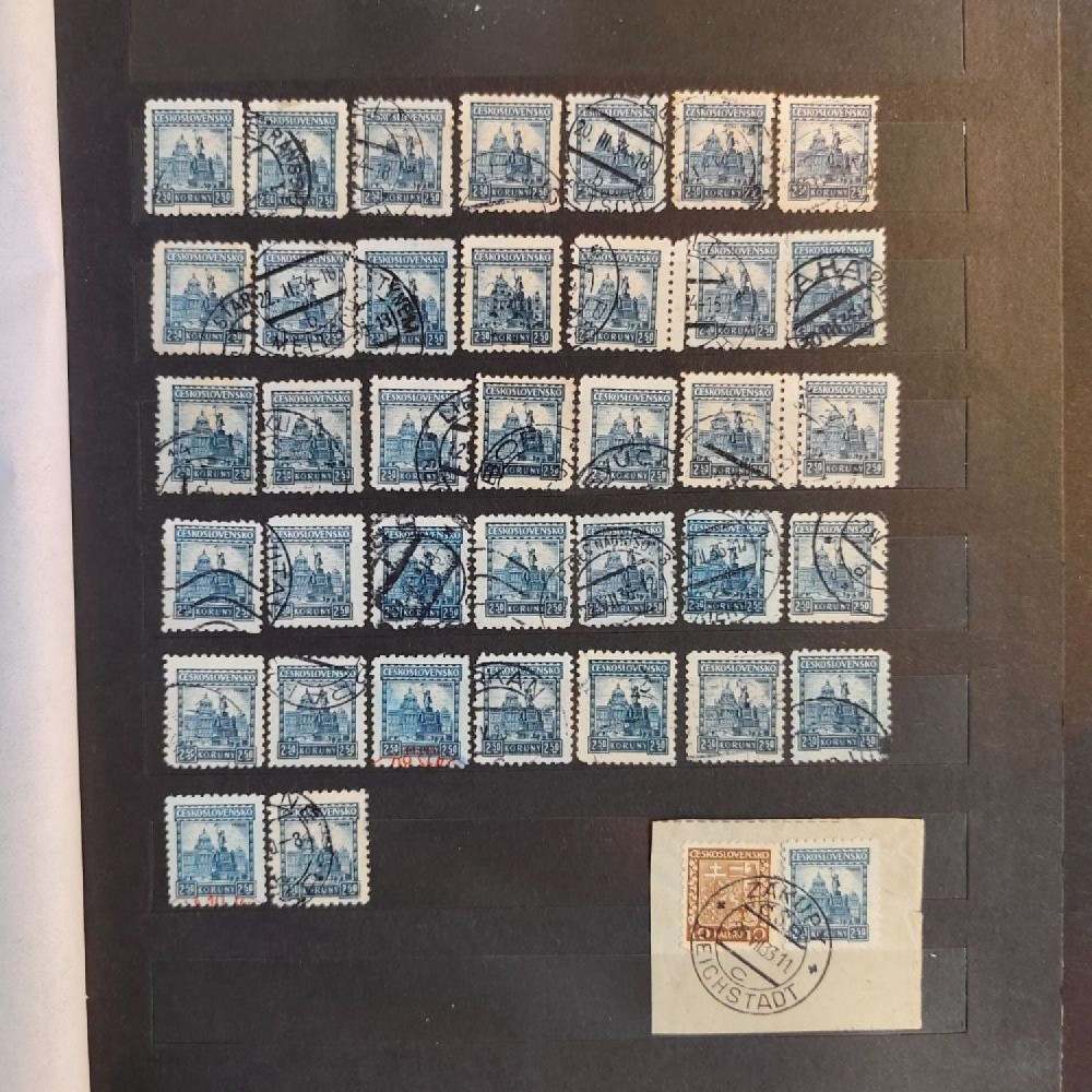 Sestava známek, ČSR, # lot-25352