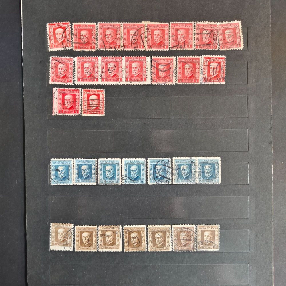 Sestava známek, ČSR, # lot-25373