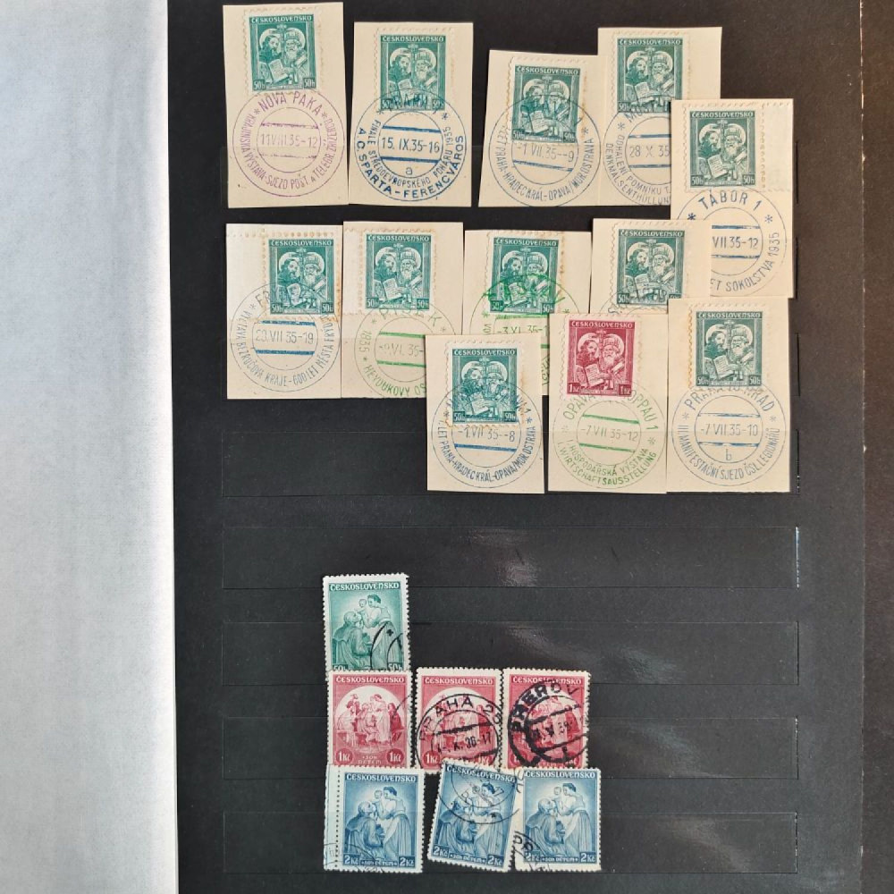Sestava známek, ČSR, # lot-25355