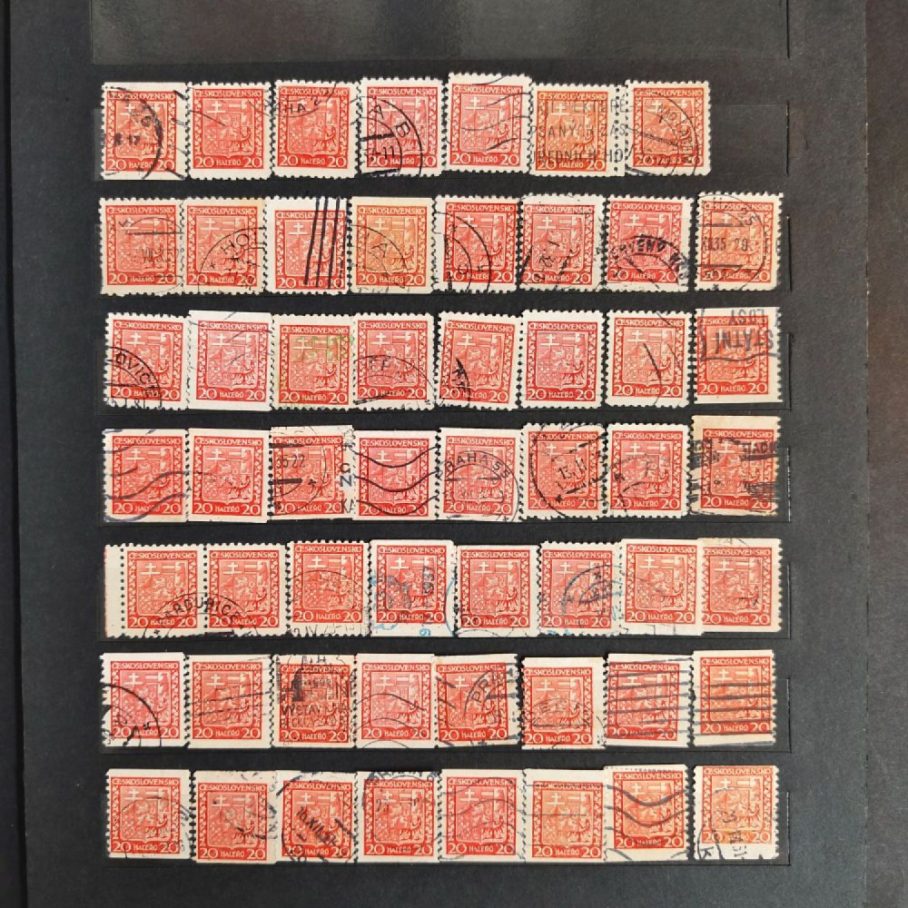 Sestava známek, ČSR, # lot-25337
