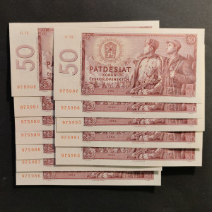 50 Kčs, Emise 1960–1964