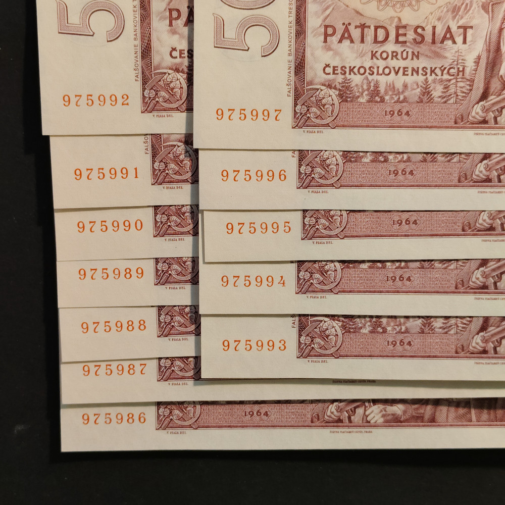 Postupka ČSR, Pi. 90b, N/UNC, série G72 1