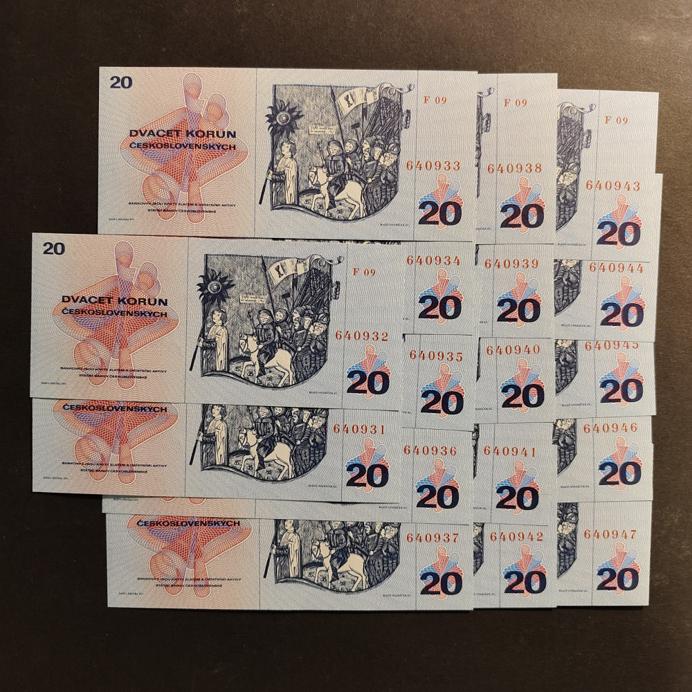 Postupka ČSR, Pi. 92, N/UNC, série F09