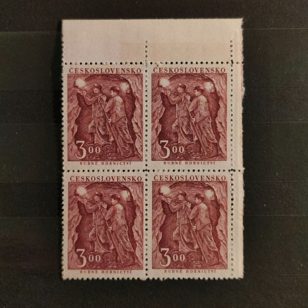 Čtyřblok ČSR, Pof.613**, 3 Kčs