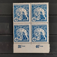 Čtyřblok ČSR, Pof.29A**, 50h