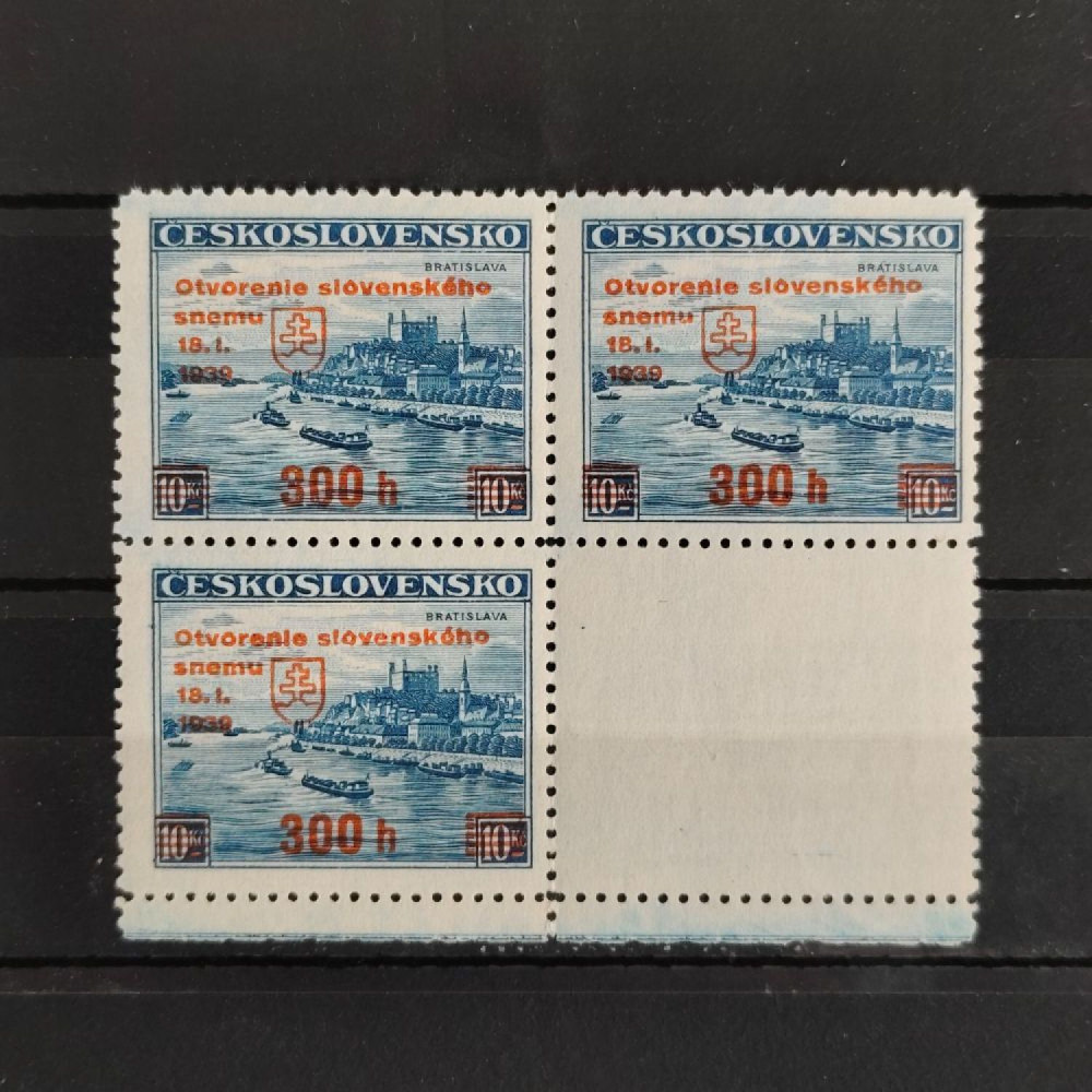 Folha completa Tchecoslováquia, Pof.350 (Mi. 405), MNH, 300h/10 Kč