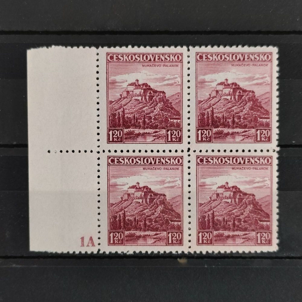 Čtyřblok ČSR, Pof.304**, s DČ, 1,20 Kč