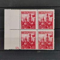 Quadra Tchecoslováquia, Pof.305 (Mi. 352), MNH, 1,50 Kč