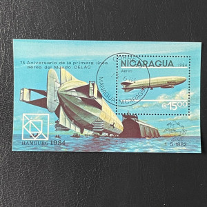 Block Nicaragua, Mi.Bl158, Used #