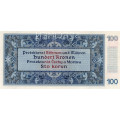Bankovka Protektorát ČaM, 100 K, Pi. 6s, N/UNC, 1940, serie S.13B, SPECIMEN perforace 1