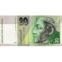 Bankovka Slovensko, 20 Sk, Pi. 6, 4/G, serie S,