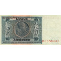Bankovka , 10 RM, Pi. 180a.2, 1/XF, Německo, 1929, serie K 1