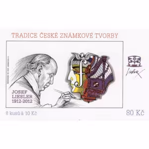 Známkový sešítek ČR, Pof.ZSt42**, 8x10 Kč