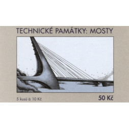 Známkový sešítek ČR, Pof.ZS112**, 5x10 Kč