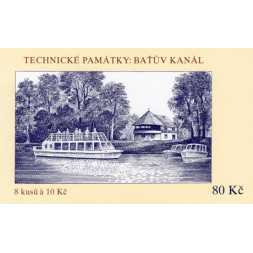 Známkový sešítek ČR, Pof.ZSt43**, 8x10 Kč