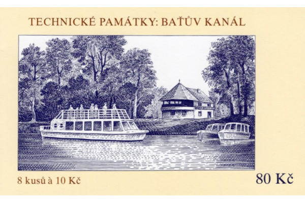 Známkový sešítek ČR, Pof.ZSt43**, 8x10 Kč