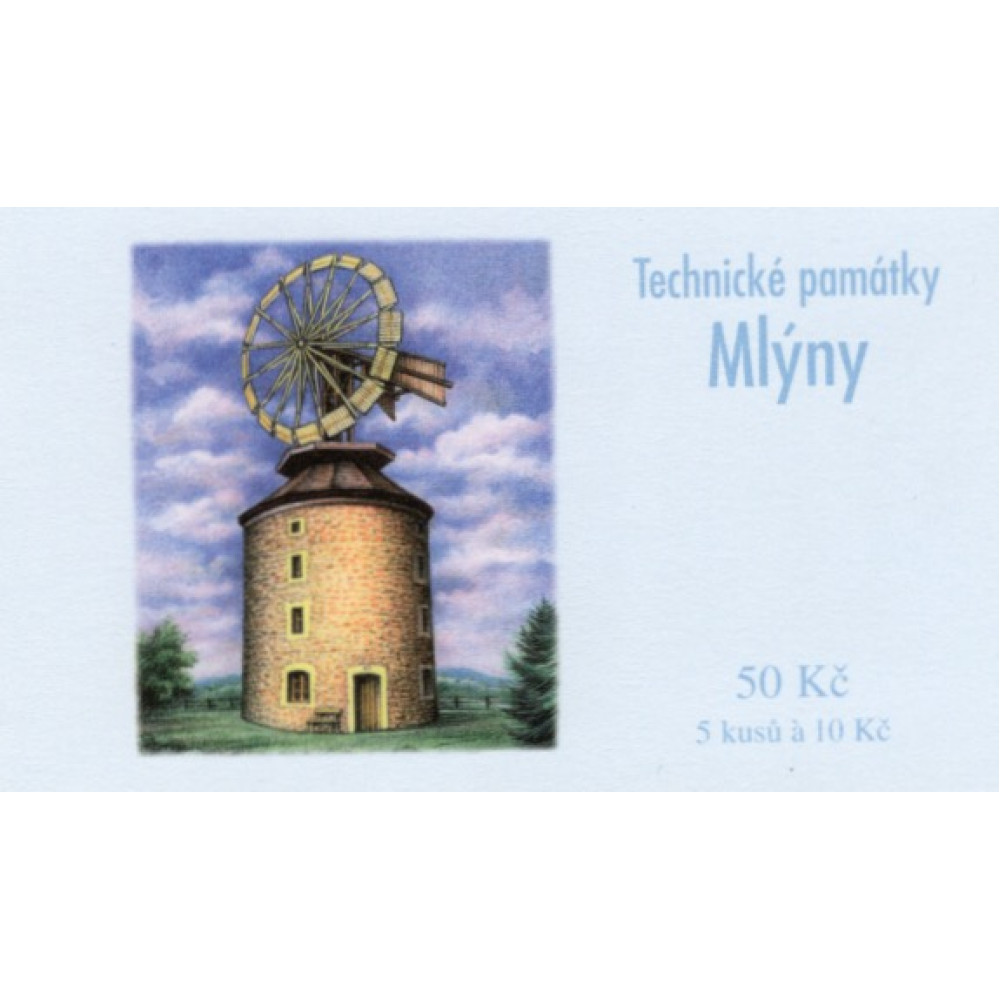 Známkový sešítek ČR, Pof.ZS108**, 5x10 Kč Známkový sešítek ČR, Pof.ZS108**, 5x10 Kč