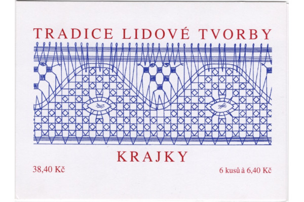 Známkový sešítek ČR, Pof.ZSt19**, 6 x 6.40 Kč
