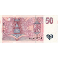 Bankovka ČR, 50 Kč, Pi. 17b, N/UNC, 1997, serie D