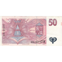 Bankovka ČR, 50 Kč, Pi. 17c, 0/AU, serie E04
