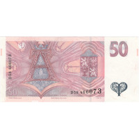 Bankovka ČR, 50 Kč, Pi. 17b, 0/AU, serie D, 58