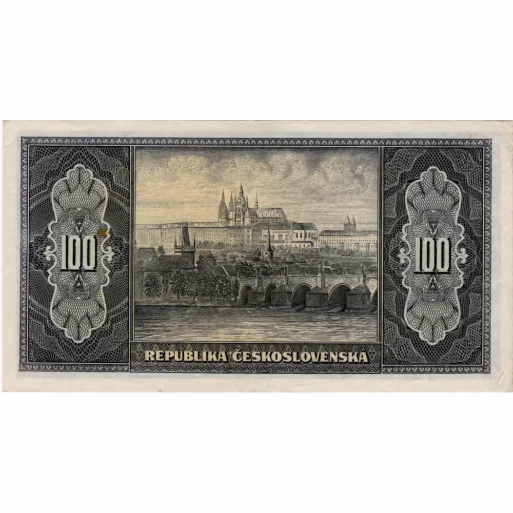 Bankovka ČSR, 100 Kčs, Pi. 63a, 1/XF, serie GV 1