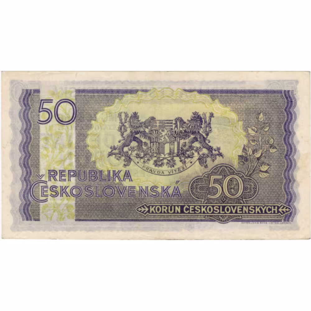 Bankovka ČSR, 50 Kčs, Pi. 62a, 0/AU, serie MC, 766866 1
