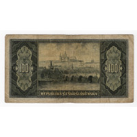 Bankovka ČSR, 100 Kčs, Pi. 63a, 4/G, serie JA, 936287