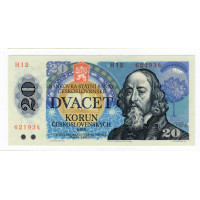 Bankovka ČSR, 20 Kčs, Pi. 95, N/UNC, 1988, serie H, 12