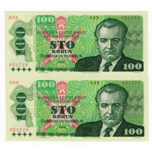 100 Kčs, Emise 1985–1989