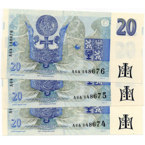 20 Kč, Emise 1994–1996