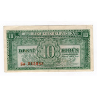 Bankovka ČSR, 10 Kčs, Pi. 69a.2, 1/XF, 1950, serie Za, 253085