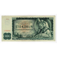Bankovka ČSR, 100 Kčs, Pi. 91h, 1/XF, 1961, serie Z15, 12414