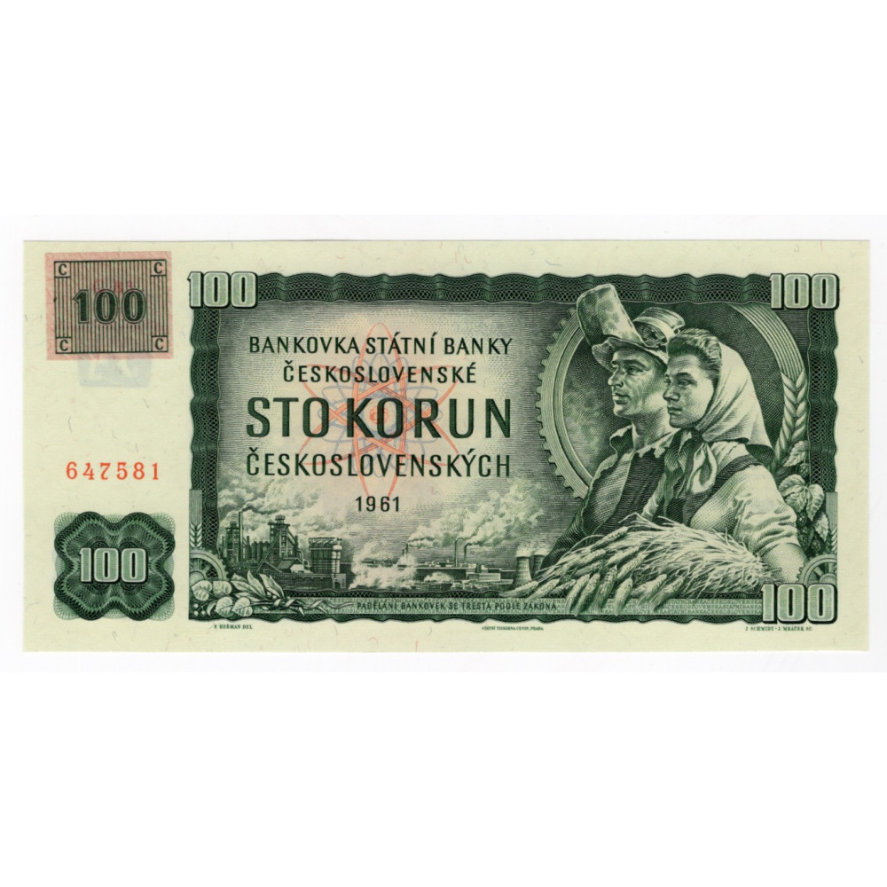 Bankovka ČR, 100 Kč, Pi. 1k, N/UNC, 1993, série G83
