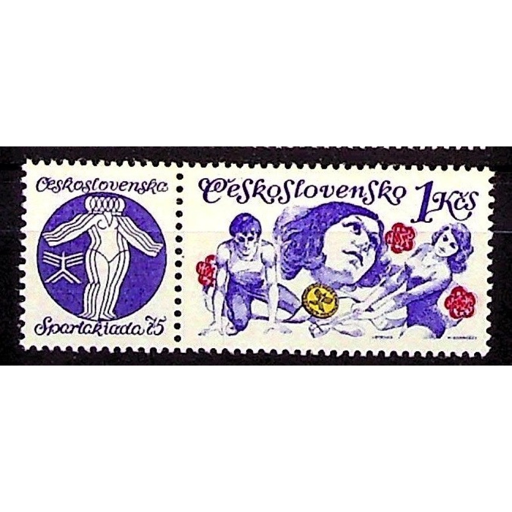Briefmarke mit Ziefeldern Tschechoslowakie, 1Kčs, Mi.2259, MNH** 