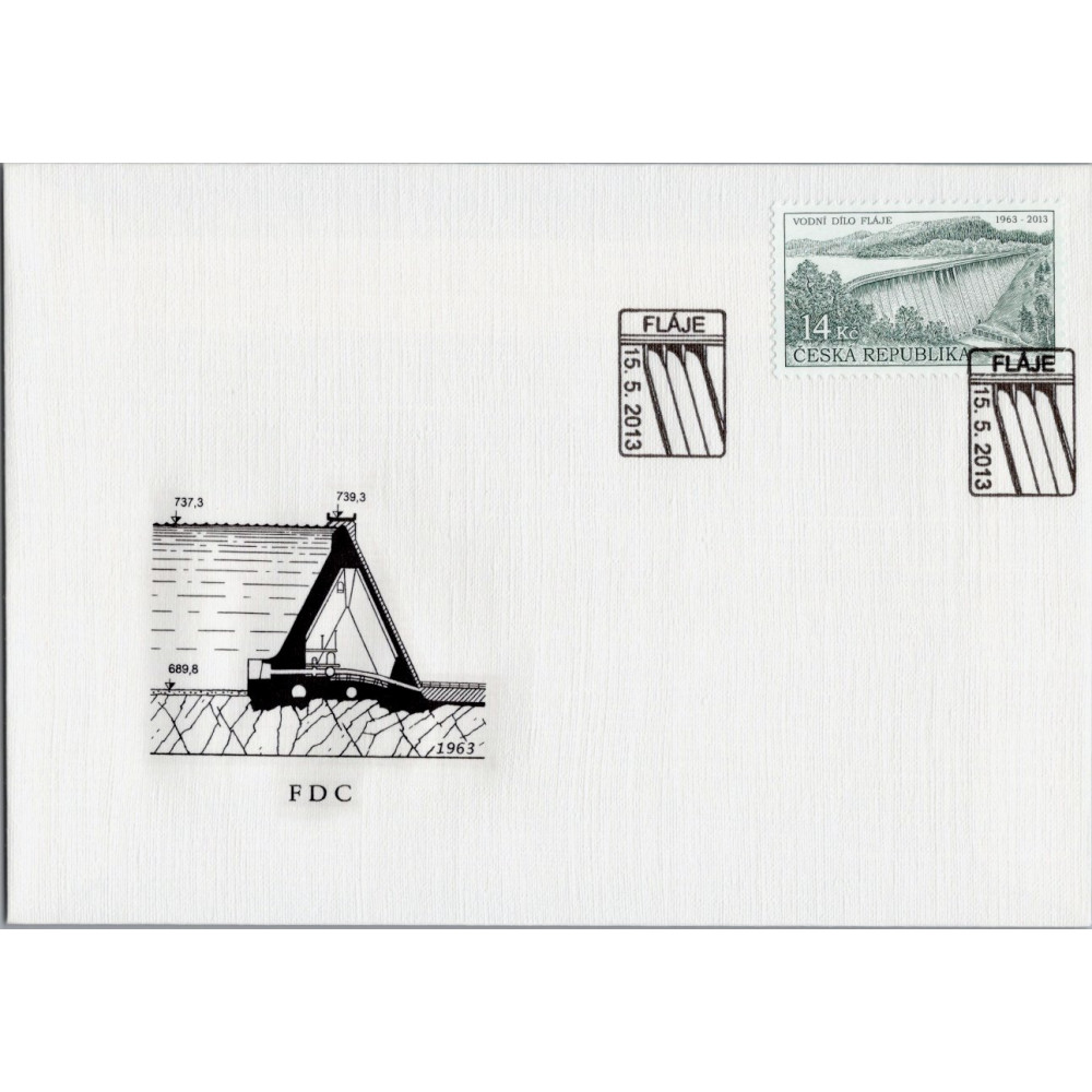 FDC ČR, Pof.763**, 14 Kč