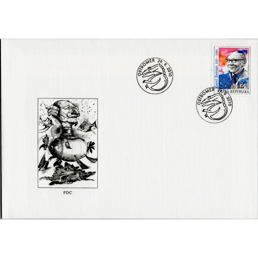 FDC ČR, Pof.653**, 12 Kč