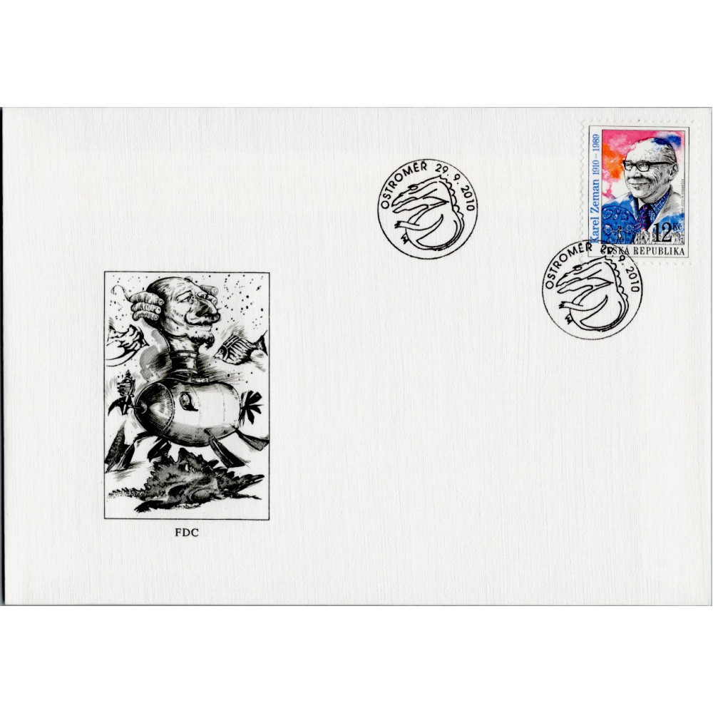 FDC ČR, Pof.653**, 12 Kč